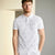 Sinsay Men's White All Over Print Short Sleeve Polo