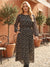 Sinsay Women's Black Floral Long Sleeve Maxi Dress | Sinsay In Lebanon