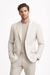 Celio Men's White Slim Fit Linen Blazer | Celio In Lebanon