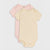 Sinsay Girl's Light Pink & Beige 2-Piece Short Sleeve Bodysuit