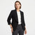 Bar III Women's Black Long-Sleeves and Front Flap Pockets Blazer