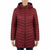Tommy Hilfiger Women's Burgundy Two-Pockets Puffer Premium Coat