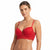 Rachel Women's Red Supportive Underwire and Adjustable Straps Bra