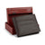Perry Ellis Men's Dark Brown Leather Bifold Passcase Wallet