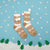 Sinsay Women's Brown and White Snowflake High Socks