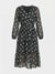Sinsay Women Black Floral Long Sleeve Midi Dress | Sinsay in Lebanon