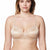 Maidenform Women's Light Beige Lace Trim and Satin Finish Bra