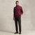 Polo Ralph Lauren Men's Burgundy Quarter-Zip Pullover Sweater