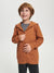 Sinsay Boy's Brown Hooded Jacket | Sinsay In Lebanon