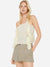 Mango Women's Off White Ruffle Sleeveless Blouse |Mango In Lebanon