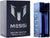 Messi Eau de Parfum packaging with black box and blue bottle.