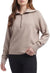 Danskin Women's Blush Luxe Half Zip Pullover Sweatshirt