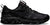 Black running shoe on a white background