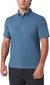 Modern Ambition Men’s Blue Moisture Wicking Short Sleeve Polo Neck T-Shirt | Modern Ambition In Lebanon