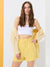 Sinsay Women's Yellow Linen Blend Belted Short | Sinsay In Lebanon