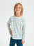 Sinsay Boy's Beige & Blue Striped Chest Pocket Long Sleeve Blouse | Sinsay In Lebanon