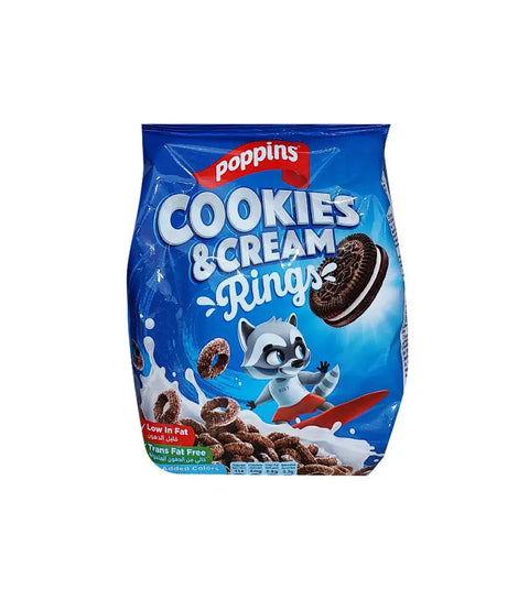 Poppins Corn Flakes Cookies & Cream Rings150g