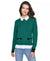 Karl Lagerfeld Paris Women’s Green Petite Layered-Look Shirt-Collar Sweater|Karl Lagerfeld Paris In Lebanon