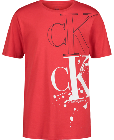 Calvin Klein Boy's Red T-Shirt ABFK491 shr