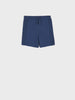 Blue shorts on a light gray background