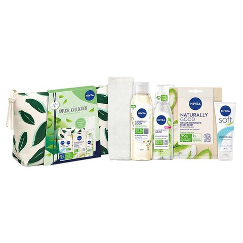 Nivea Natural Collection With Bamboo Face Cloth Gift Pack