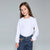 Sinsay Girl's White Embroidered Peter Pan Collar Blouse