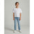 Sinsay Girls White Crew Neckline Featuring Tonal Embroidered Floral Details T-Shirt
