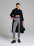 Sinsay Women's Gray Paperbag Trousers With Black Leather Belt | Sinsay In Lebanon