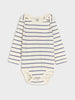 Sinsay Baby Boy Blue & Striped Long Sleeve Bodysuit 2-Pack