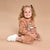 Sinsay Baby Girl's Brown Animal Printed Crewneck Sweater with Faux Fur