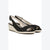 Life Stride Women's Black Socialite Espadrille Wedges Sandals