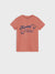 Pink t-shirt with 'Monday Funday' text and graphic on a white background