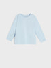 Light blue long-sleeve shirt on a white background