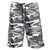 Galaxy By Harvic Men's Gray Army Gray Camo Printed French Terry Shorts |Galaxy By Harvic in Lebanon