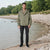 Sinsay Men's Olive Green Lightweight Hooded Jacket