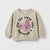 Zara Baby Girl's Beige Butterfly Glitter Sweatshirt | Zara In Lebanon