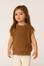 POMPdeLUX Girl's Brown Wool Vest | POMPdeLUX in Lebanon