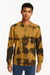 Terranova Men's Black Bleashed Blink Casual Tie Crue-Neck Sweatshirt | Terranova In Lebanon