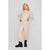 Sinsay Girl's Light Beige Fleeced Pull On Style Elasticated Waistband Sweatpants