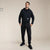 Sinsay Men's Black Piping Pull On with an Adjustable Drawstring Sweatpants