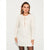 Sinsay Women's Off-White Classic Texture Fabric Round Neckline Long Sleeves Tweed Dress