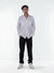 Celio Men's White Solid Regular Fit Cotton Collar Shirt | Celio In Lebanon