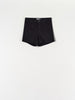 Black shorts on a white background