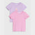 Sinsay Baby Girl's Purple & Pink Printed Short Sleeve Pack Of 2 T-Shirts