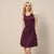Sinsay Women's Burgundy Sleeveless Dress