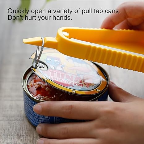 Jar Opener,6 in 1 Multi Function Can OpenerJuice Bottle Opener