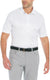 Greg Norman Men’s White Printed ML75 UPF 50+ Moisture Wicking Polo T-Shirt