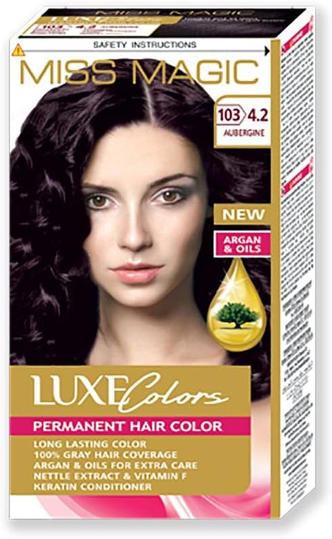 Miss Magic Luxe Colors Permanent Hair Colour  Aubergine 4.2