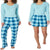 Eddie Bauer Women's Aqua 3-Piece Pajama Set