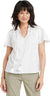 Knox Rose Women's White Short Sleeve V-Neck Woven Eyelet Top |Knox Rose In Lebanon